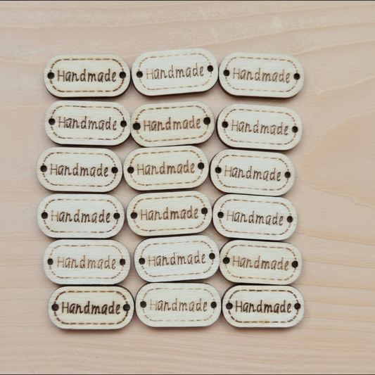 HANDMADE / Wooden Tags / 24*12mm (Set of 10)