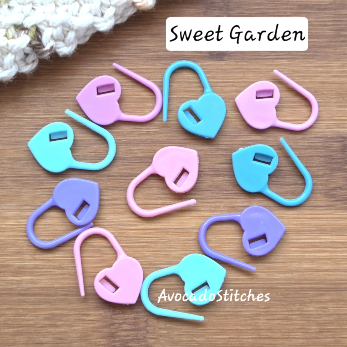 Heart Stitch Markers - 10 pcs - Knitting Stitch Markers / Crochet Stitch Markets