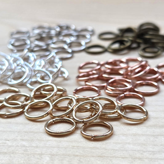 Open Jump Rings / 8*1mm / 200 pieces / Metal Alloy / Jewelry Making