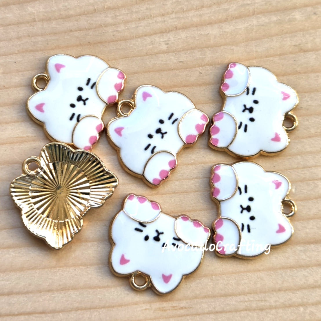 Kitten Charm / 10 pieces / Jewelry Making