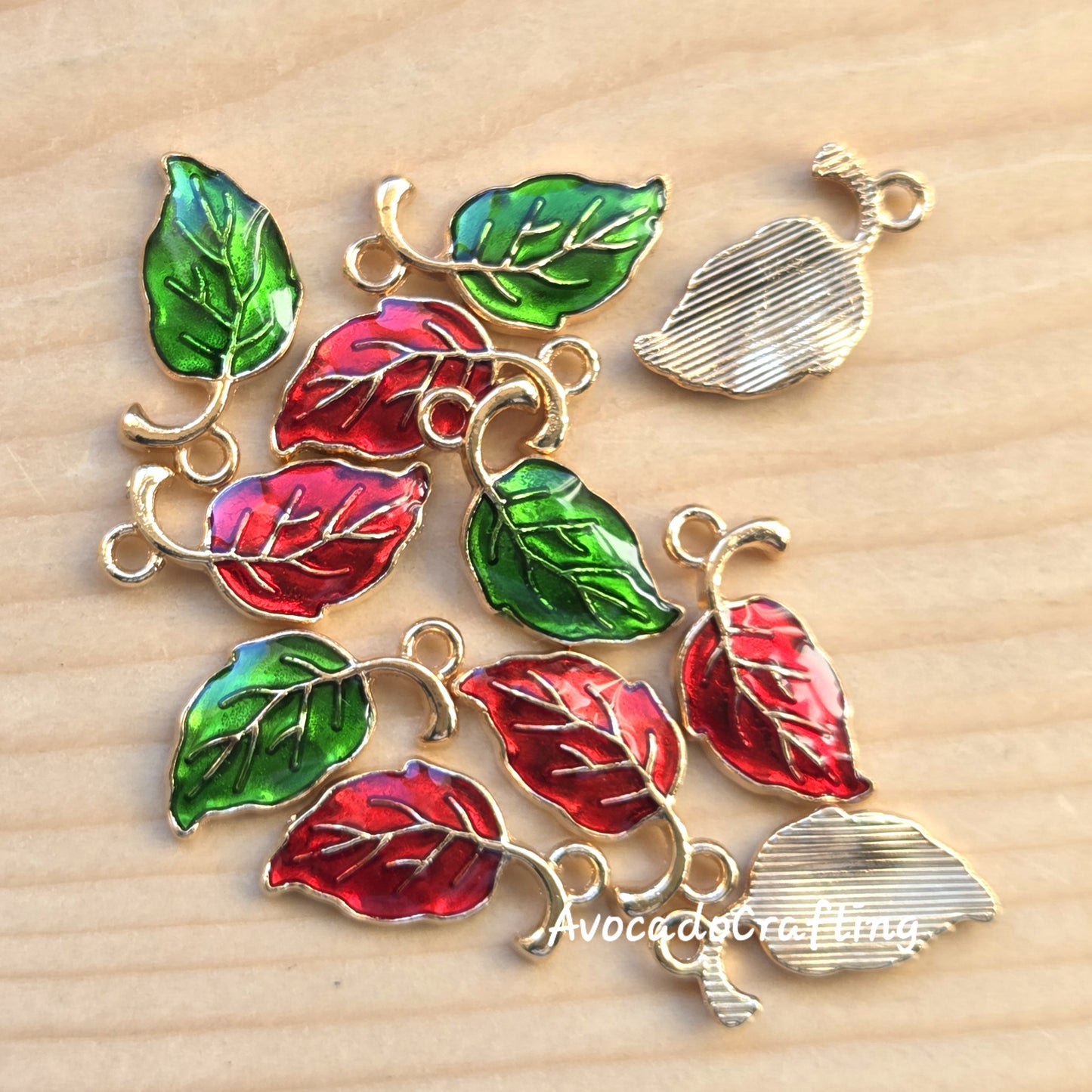 10 pieces // Leaf Charms / 11*21mm / Jewelry Making