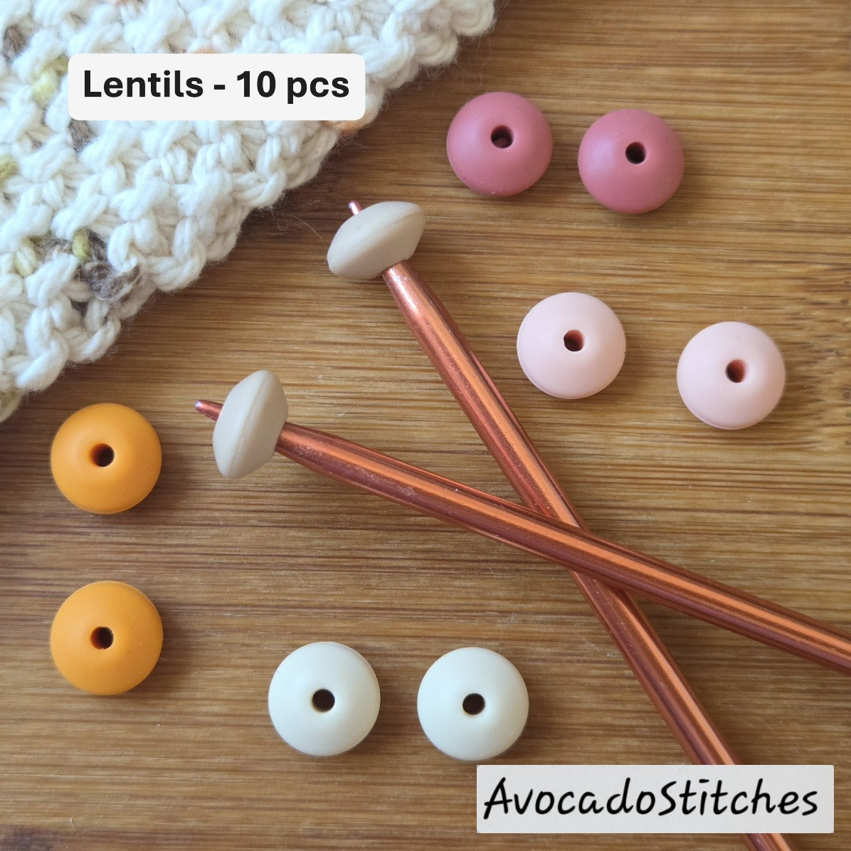 MUSHROOM Stitch Stoppers / Knitting Needle Toppers / Point Protection / Notions (N)