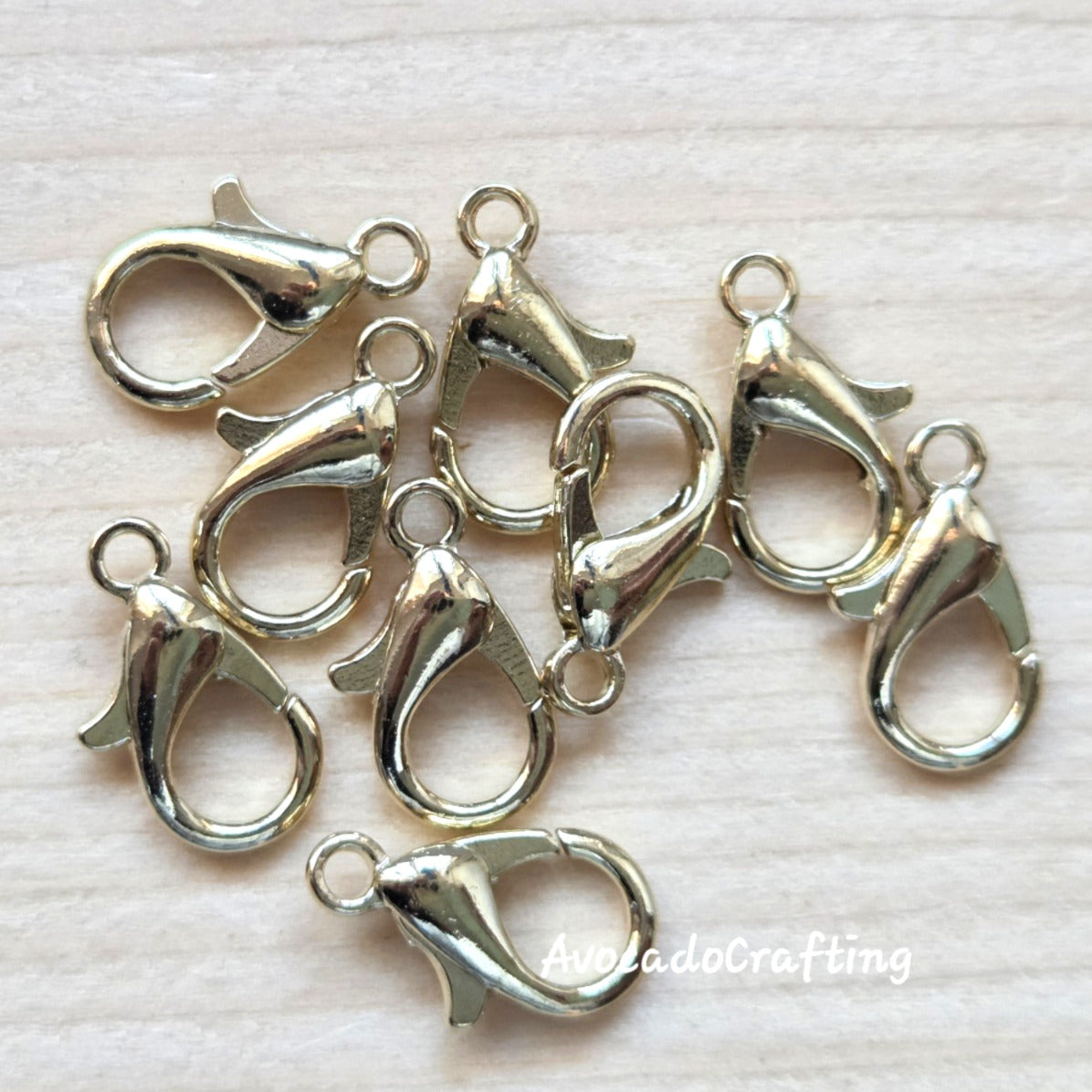 10/20/50pcs // Lobster Claw Claps / 14*8mm / Zinc Alloy / Jewelry Making