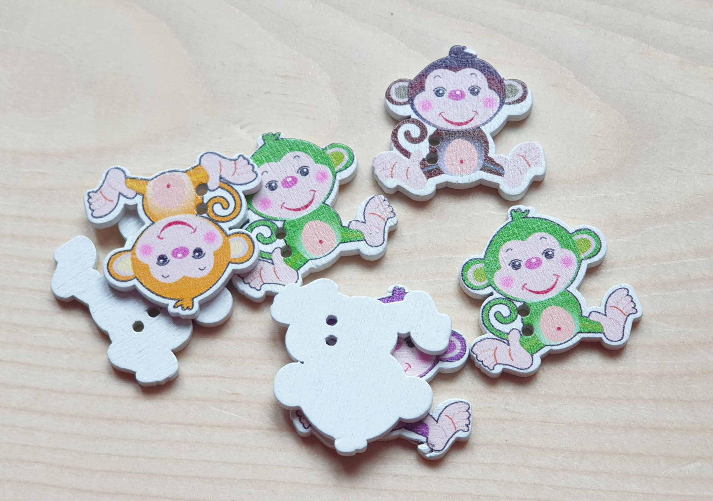 MONKEY / 29*28mm / Wooden Buttons / Sewing Buttons