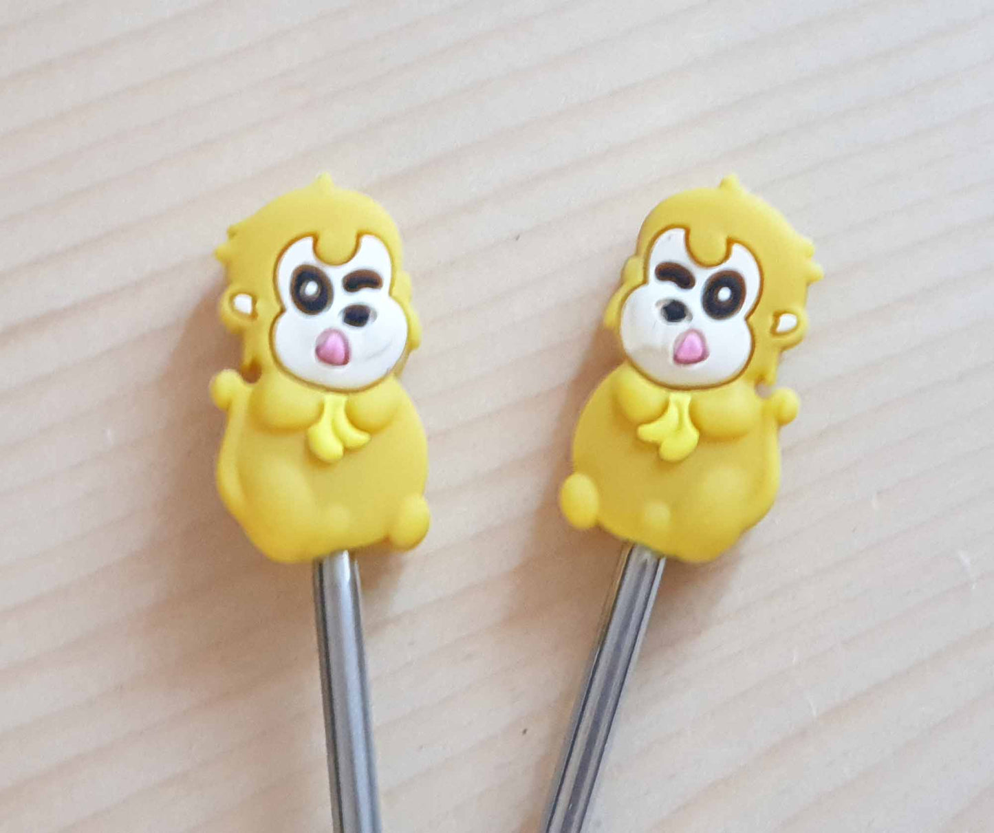 MONKEY STITCH STOPPERS / Knitting Needle Stoppers / Point Protection / Notions