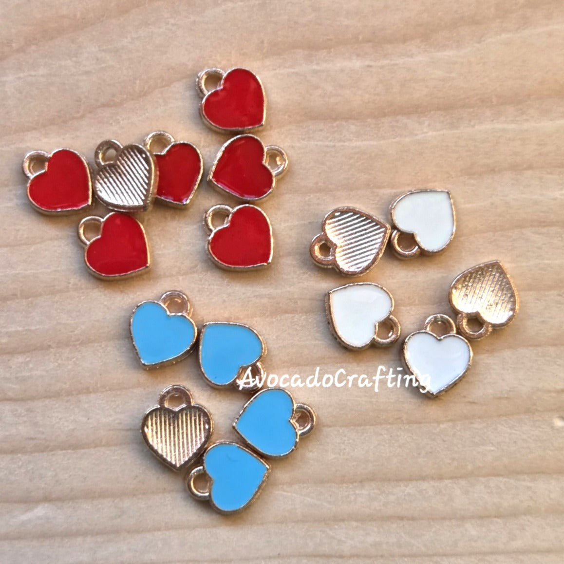 20 pieces // Mini Heart Charm / 7*6mm / Jewelry Making
