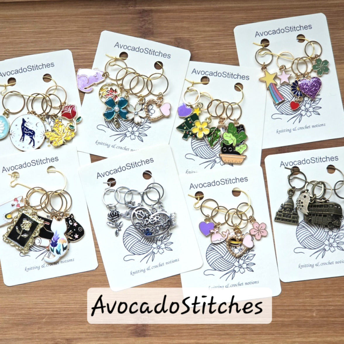 Clearance // Mystery Stitch Marker / 10-Piece Sampler Pack / Knitting Crochet Notions
