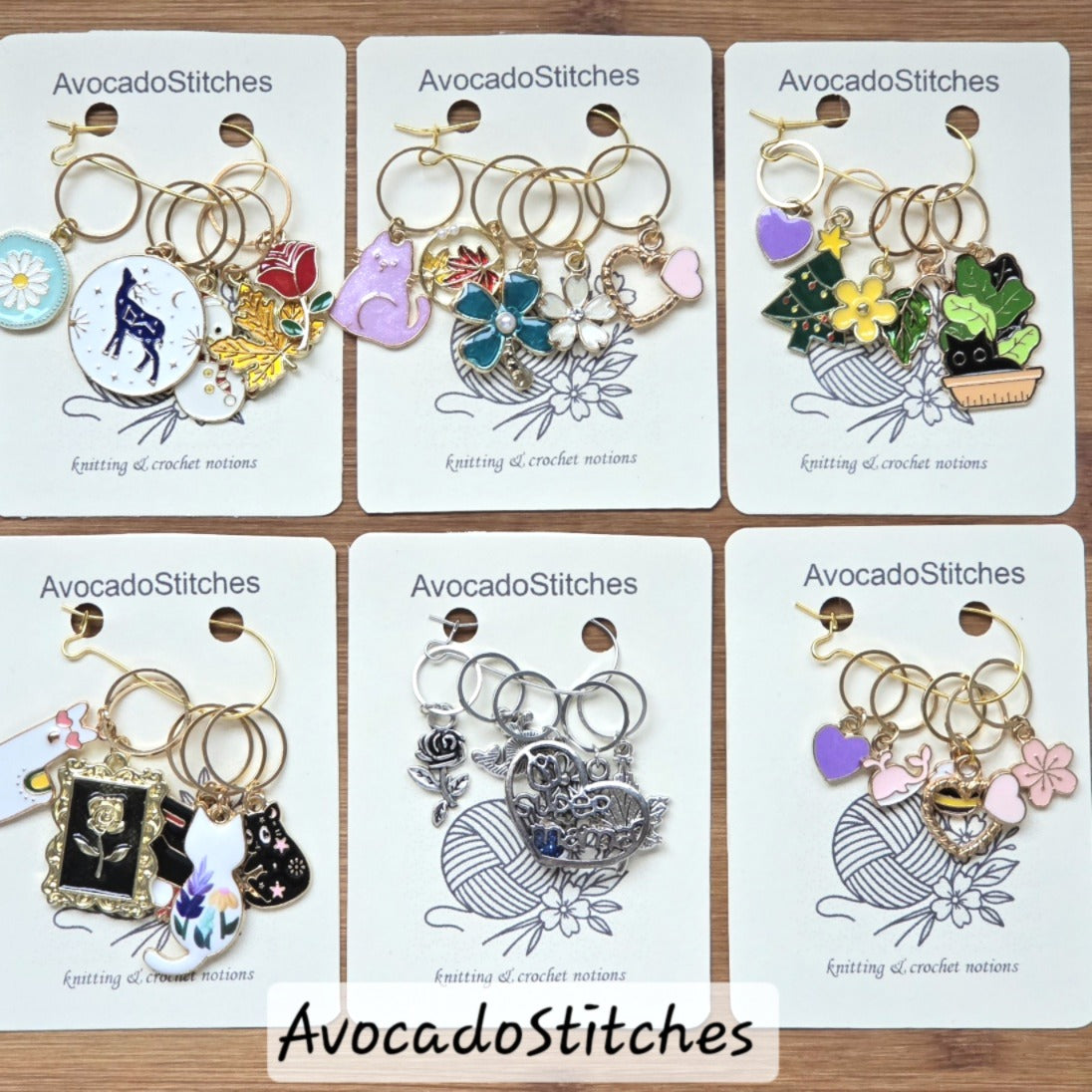 Clearance // Mystery Stitch Marker / 10-Piece Sampler Pack / Knitting Crochet Notions