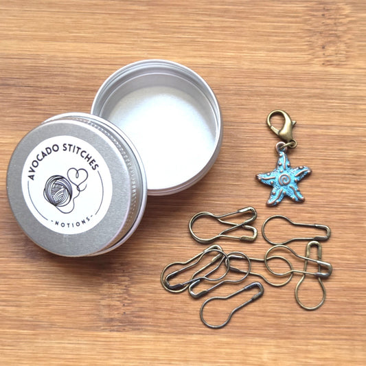 OCEAN STAR / Stitch Marker Set / Knitting & Crochet Notions
