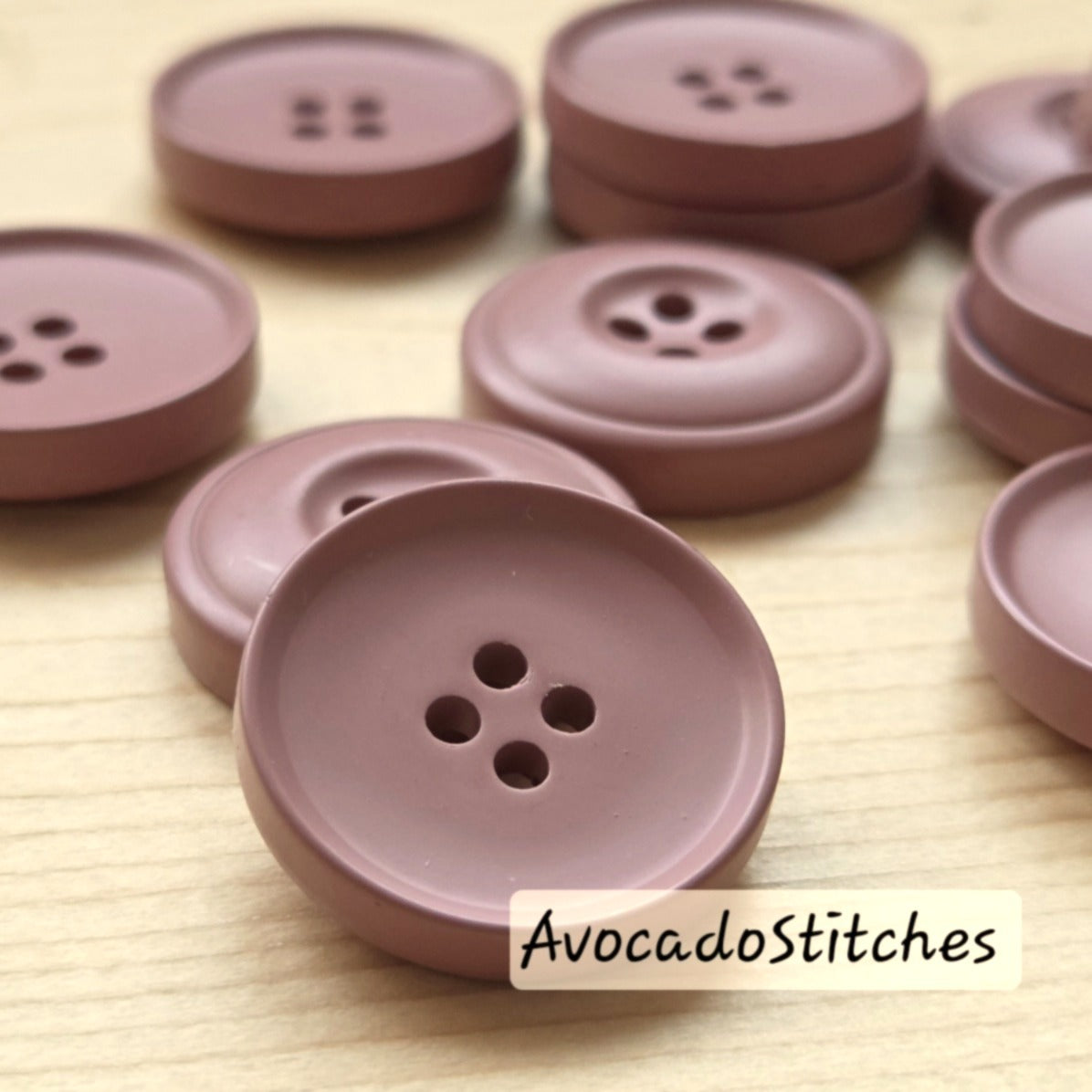 PASTEL DUSTY PINK Korean Style Resin / 15-30mm / Set of 6 buttons / Resin Buttons / Sewing Buttons