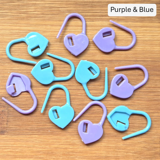 Heart Stitch Markers - 10 pcs - Knitting Stitch Markers / Crochet Stitch Markets