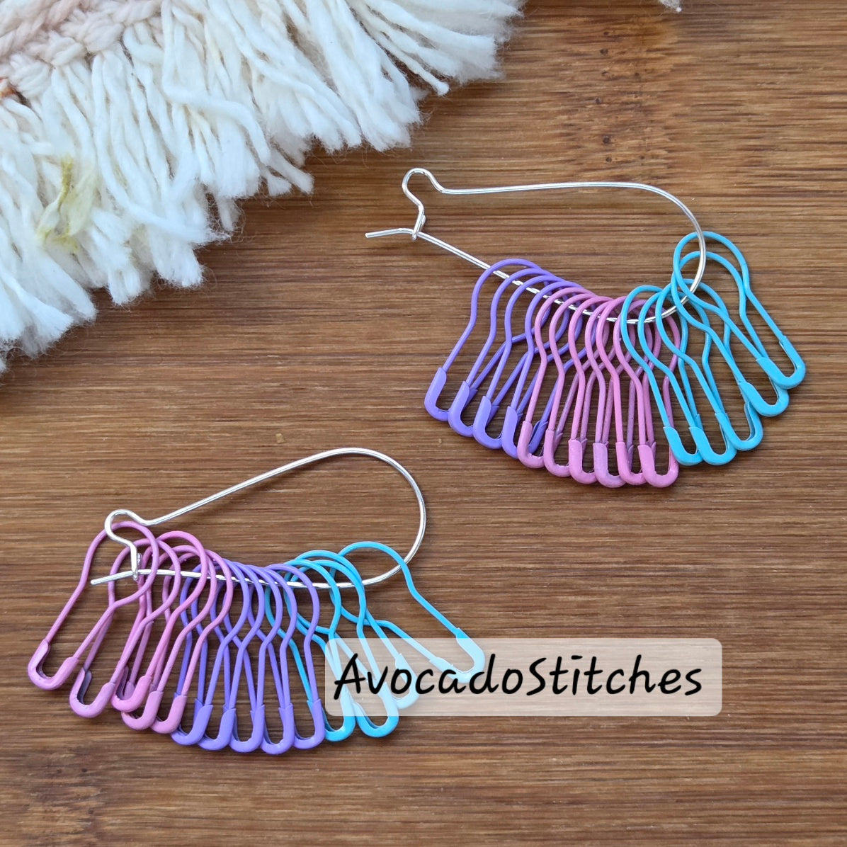 PASTEL PALETTE Bulb Pins / 40 pcs / Removable Stitch Markers / Crochet Knitting Stitch Markers / Notions