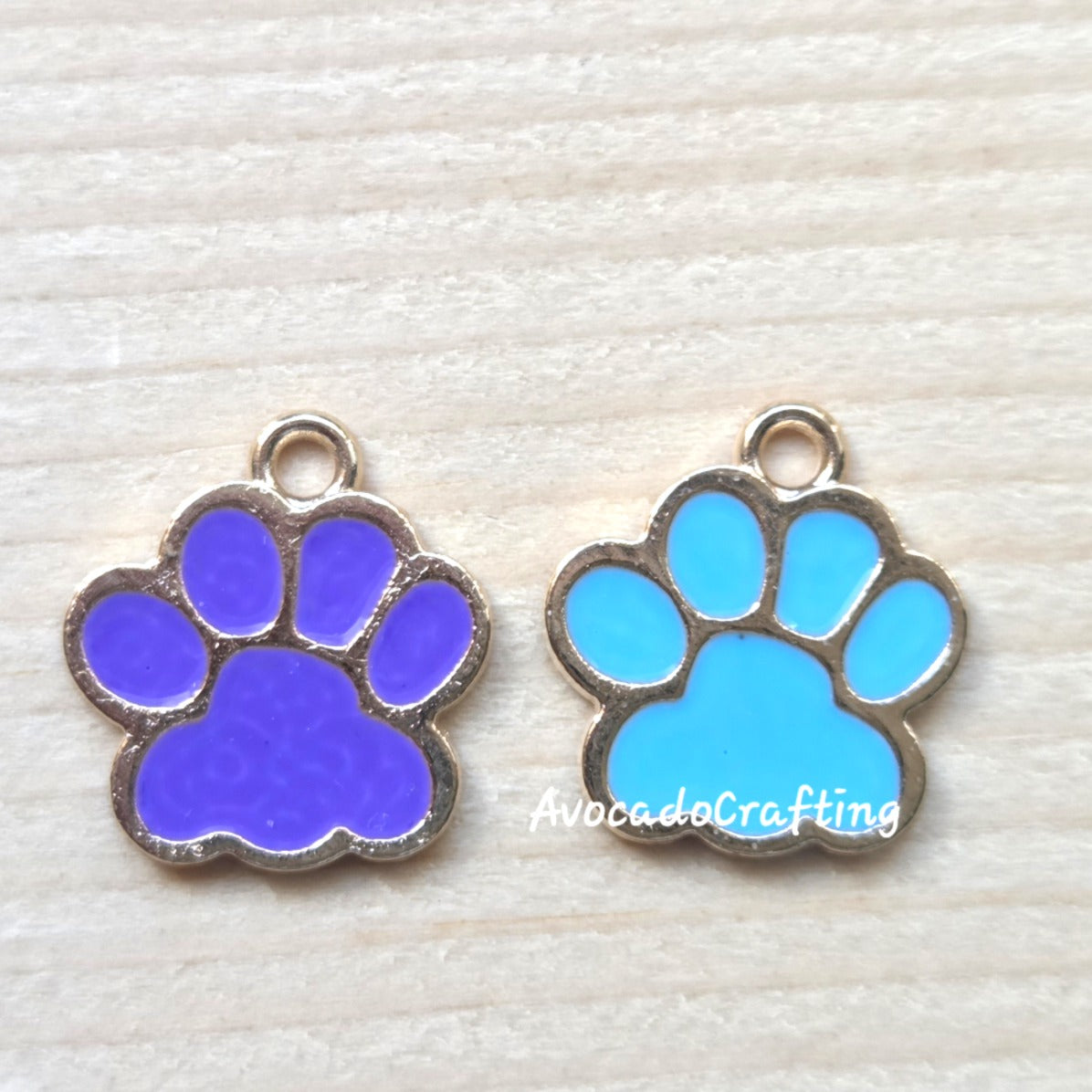 Paw Charm / 10 pieces / Jewelry Making