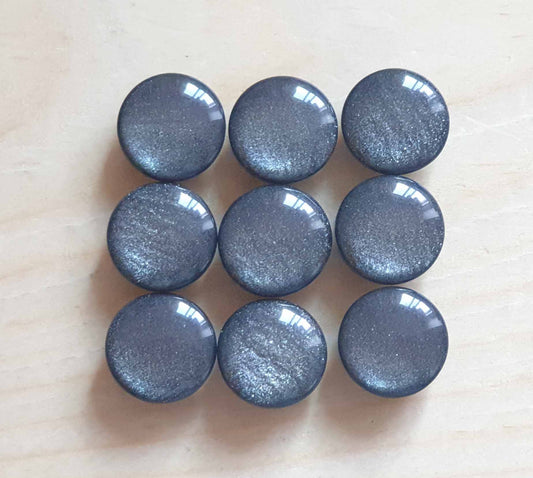 GREY PEARL SHANK Resin / 11mm - 6 buttons / Resin Imitation Pearl Shank Buttons / Sewing Buttons