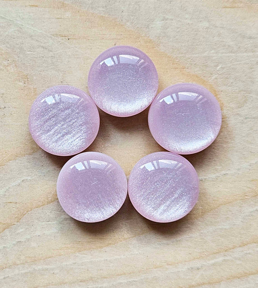 PINK PEARL IMITATION SHANK / 11mm - 6 buttons / Resin Shank Buttons / Sewing Buttons