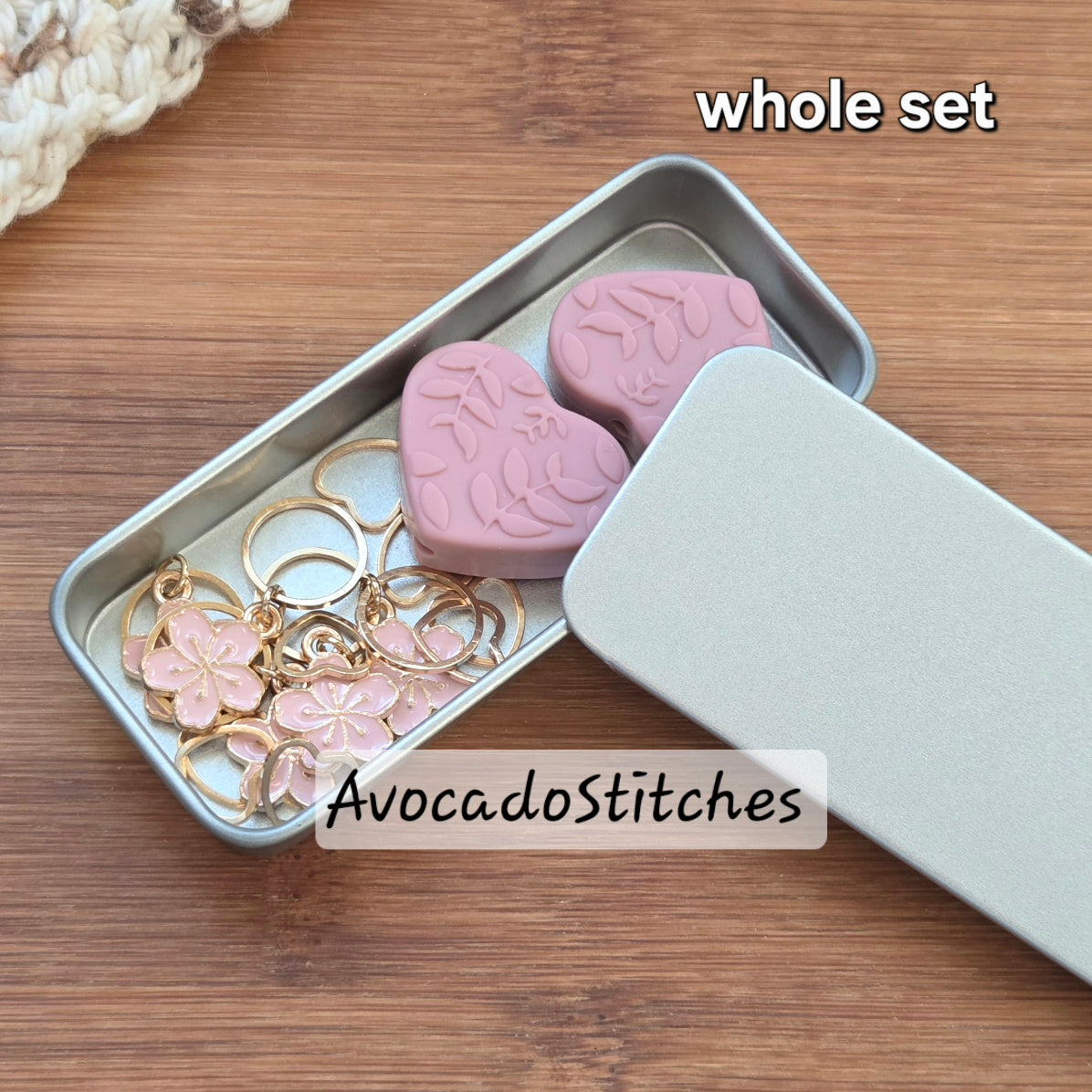 PINK BLOSSOM'S LOVE Notion Set / Knitters' Gift Set