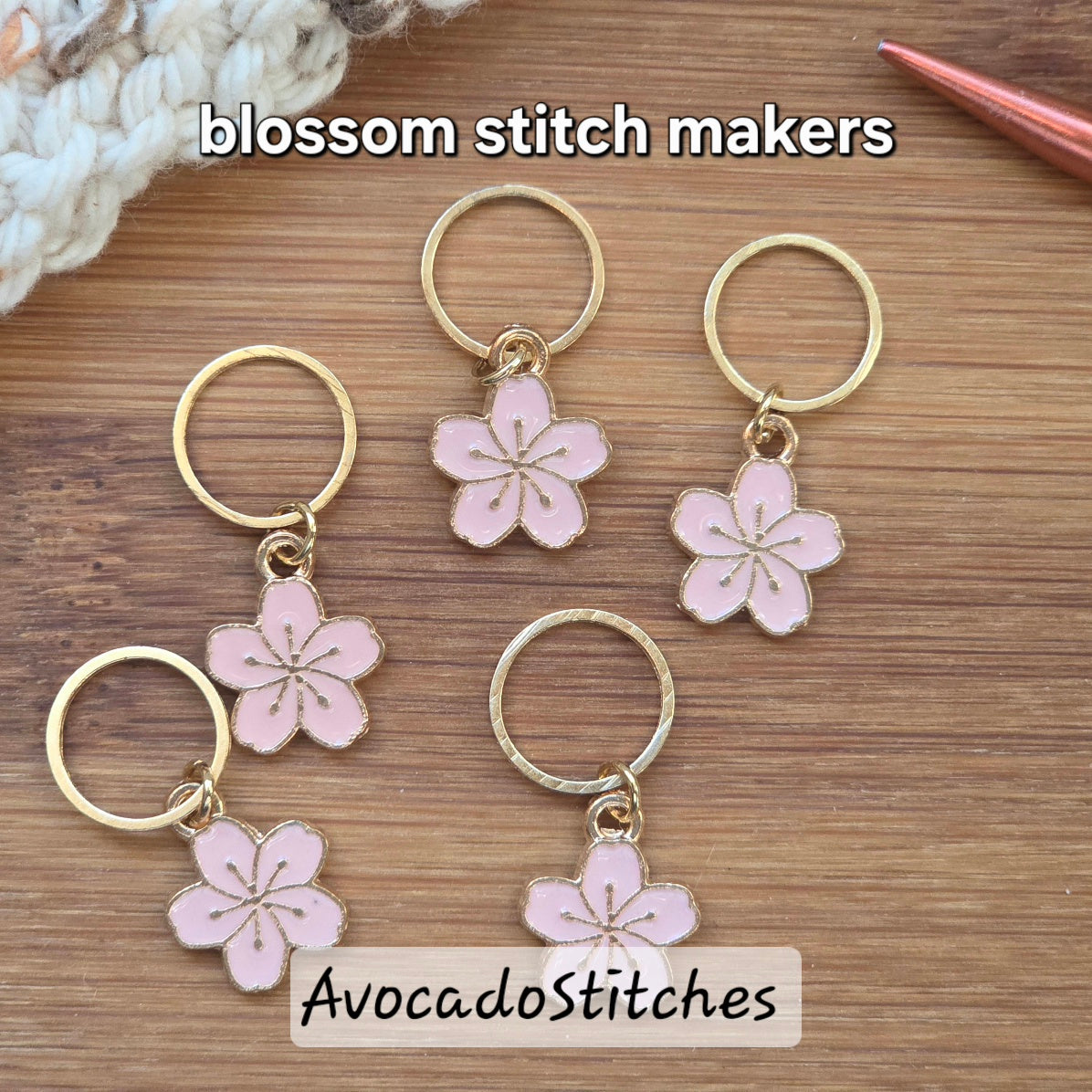 PINK BLOSSOM'S LOVE Notion Set / Knitters' Gift Set