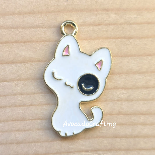 10 pieces // Pirate Cat Charm / 26*18mm / Jewelry Making