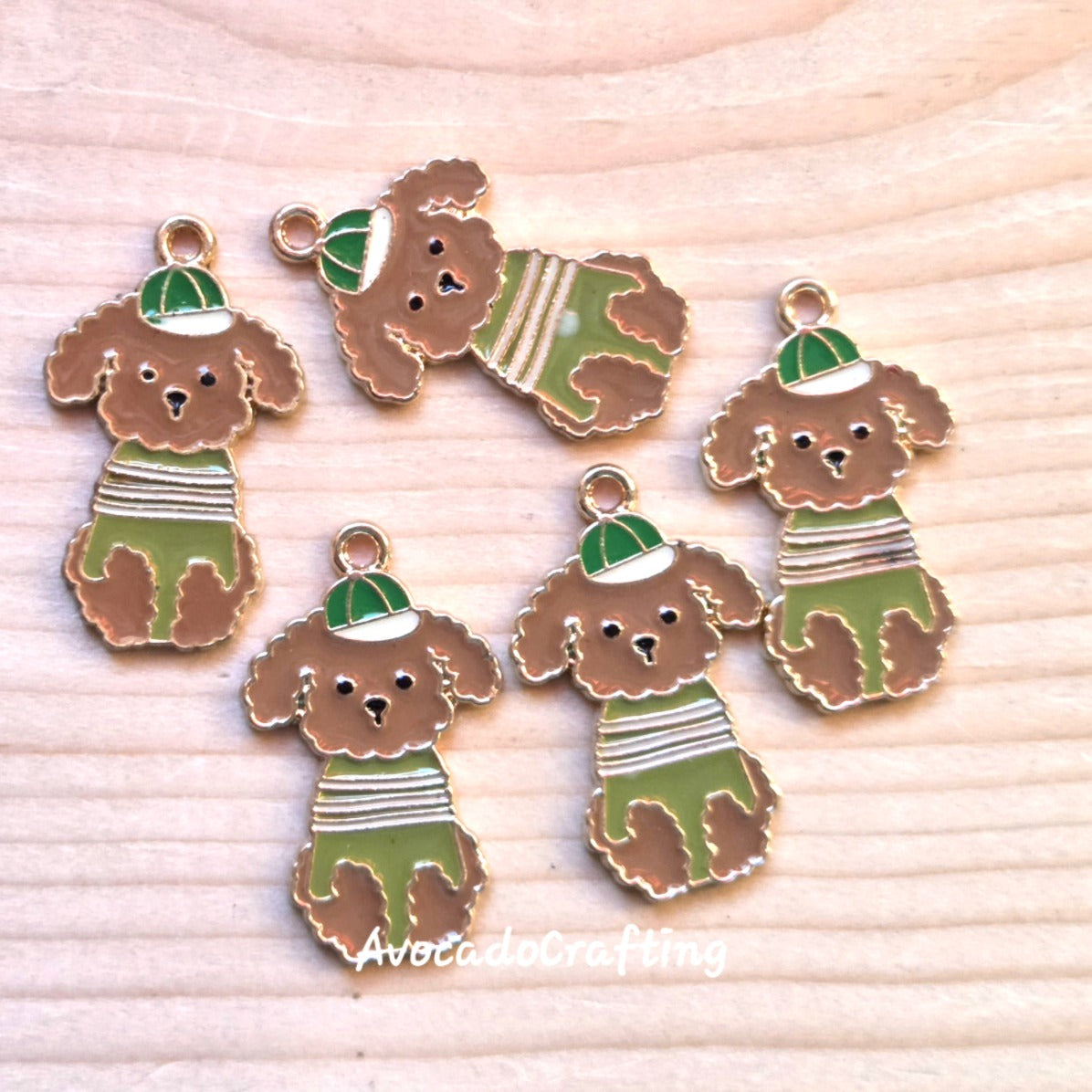 10 pieces // Puppy Charm / 18*28mm / Jewelry Making