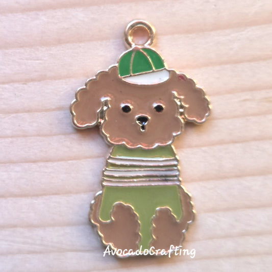 10 pieces // Puppy Charm / 18*28mm / Jewelry Making