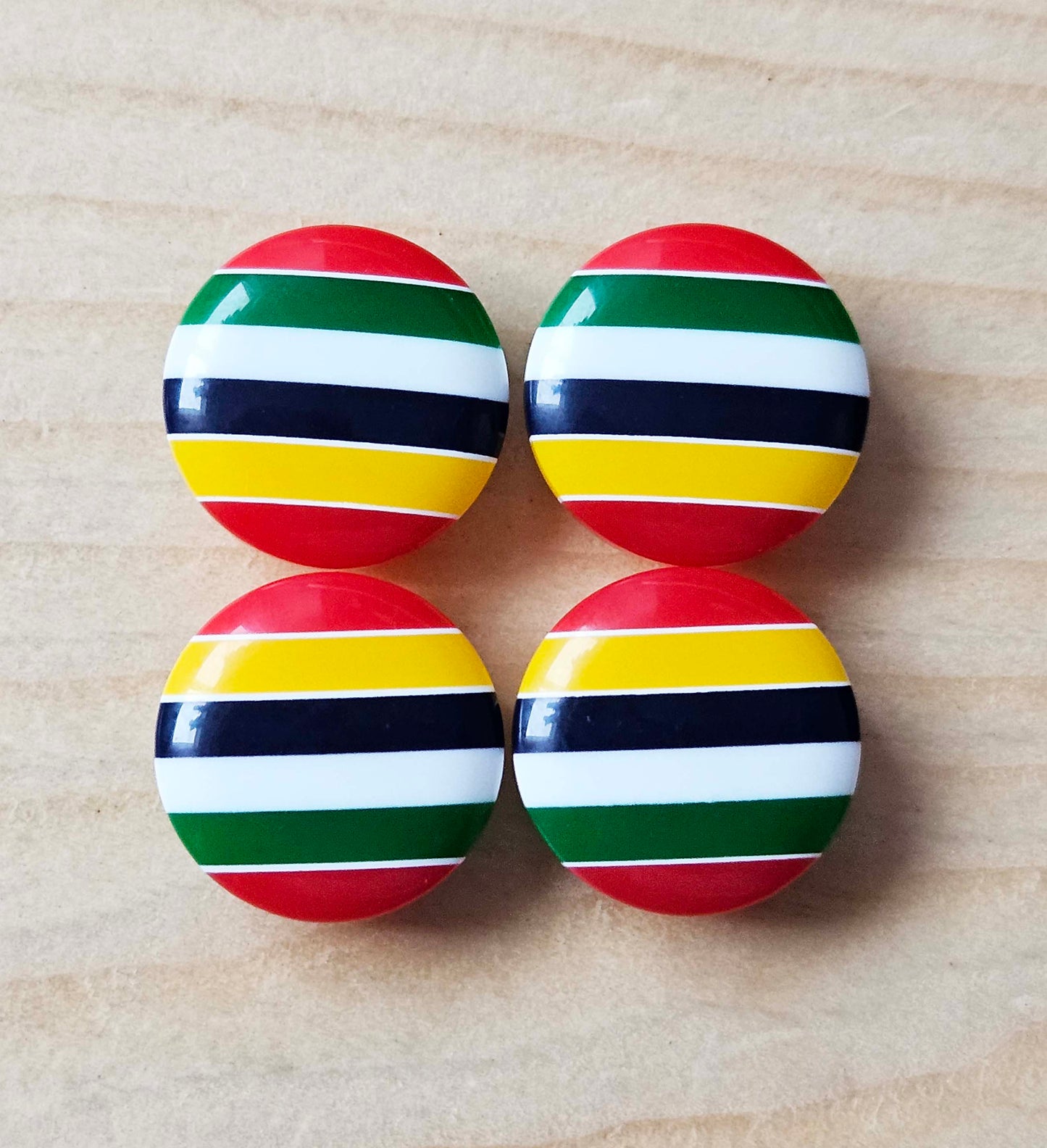 RAINBOW ZEBRA  / 14 mm / Resin Buttons / Sewing Buttons