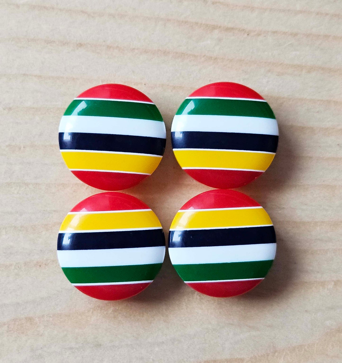 RAINBOW ZEBRA  / 14 mm / Resin Buttons / Sewing Buttons