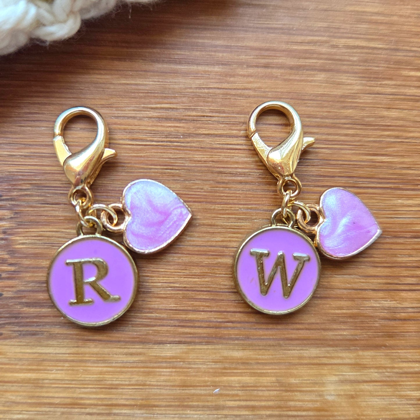 RIGHT & LEFT SIDE Stitch Markers / 2 pcs / Knitting Crochet Notions