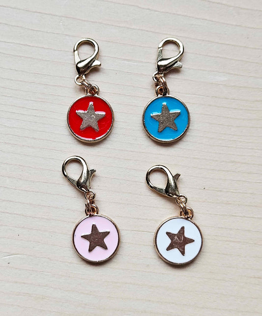 SIMPLY STAR / Planner Charm / Journal Charm / Zipper Bookmark Charm/ Planner accessories