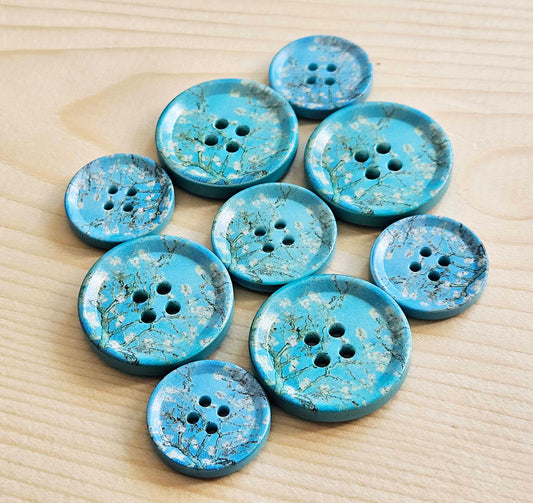 SAKURA / 22-30 mm / Resin Buttons / Sewing Buttons