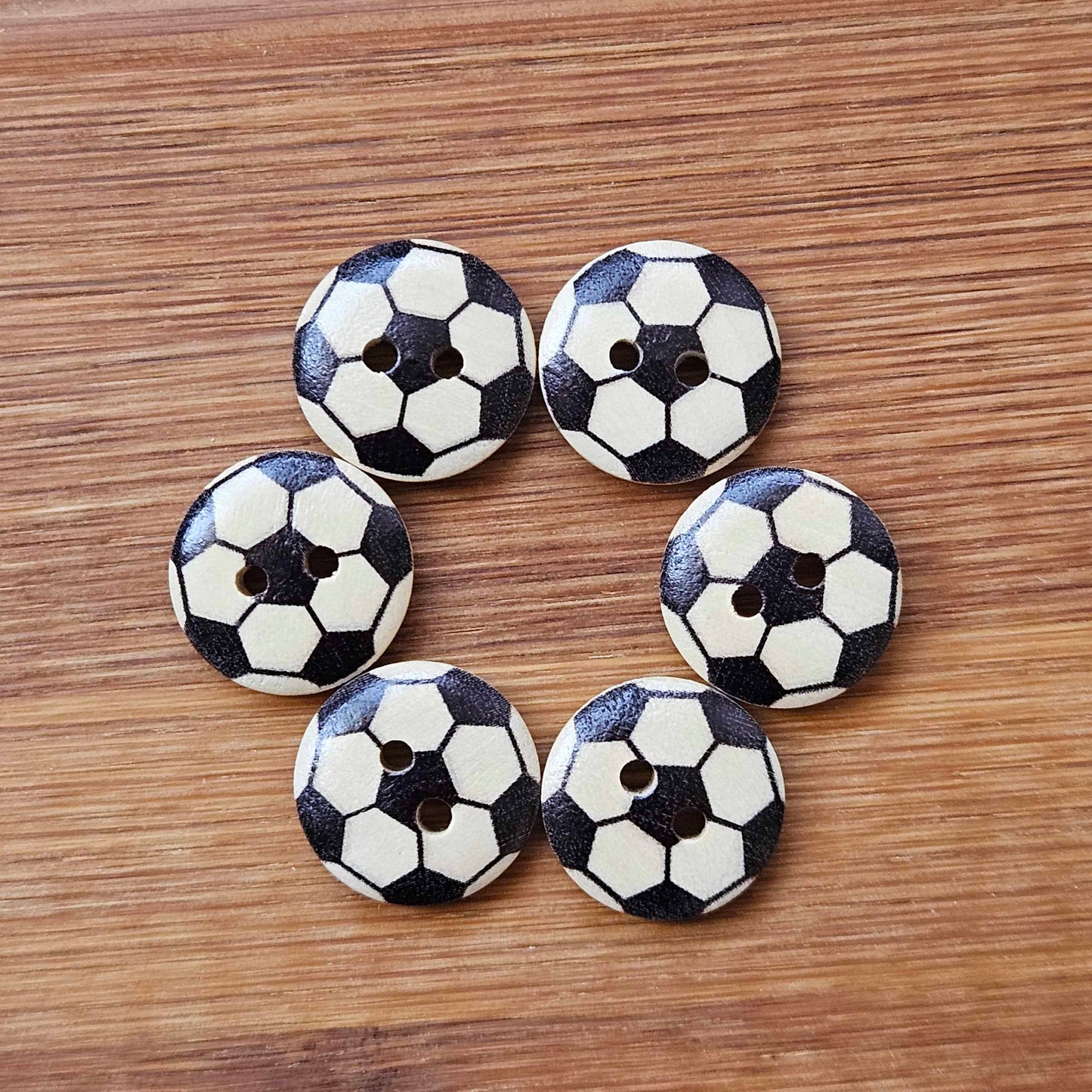 BALL GAMES / 15mm / Wooden Buttons / Sewing Buttons