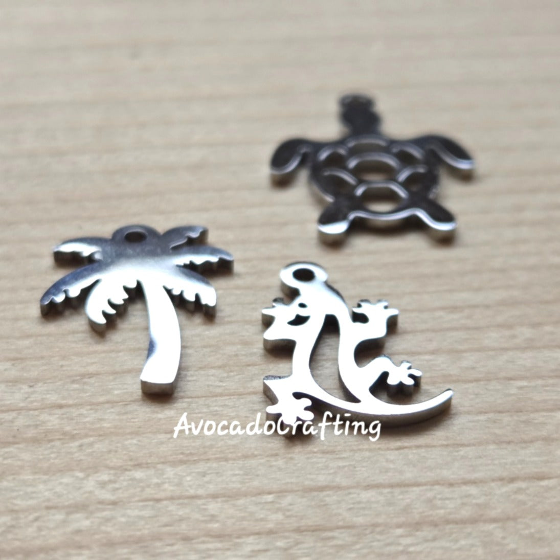 Tropical Series / Stainless Steel / 4 pieces / Jewelry Making