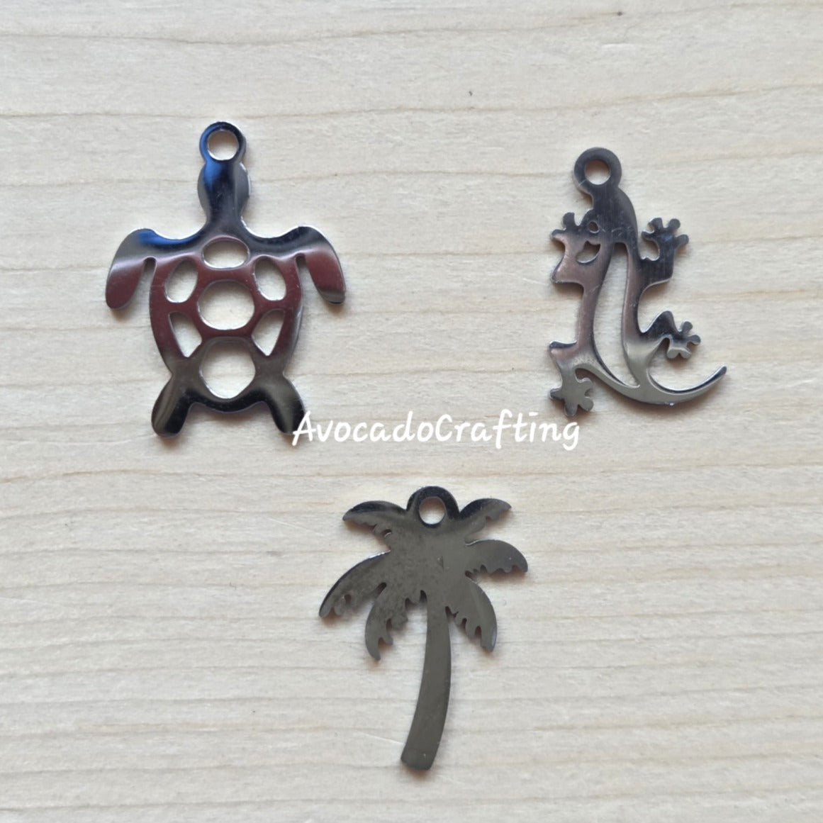 Tropical Series / Stainless Steel / 4 pieces / Jewelry Making