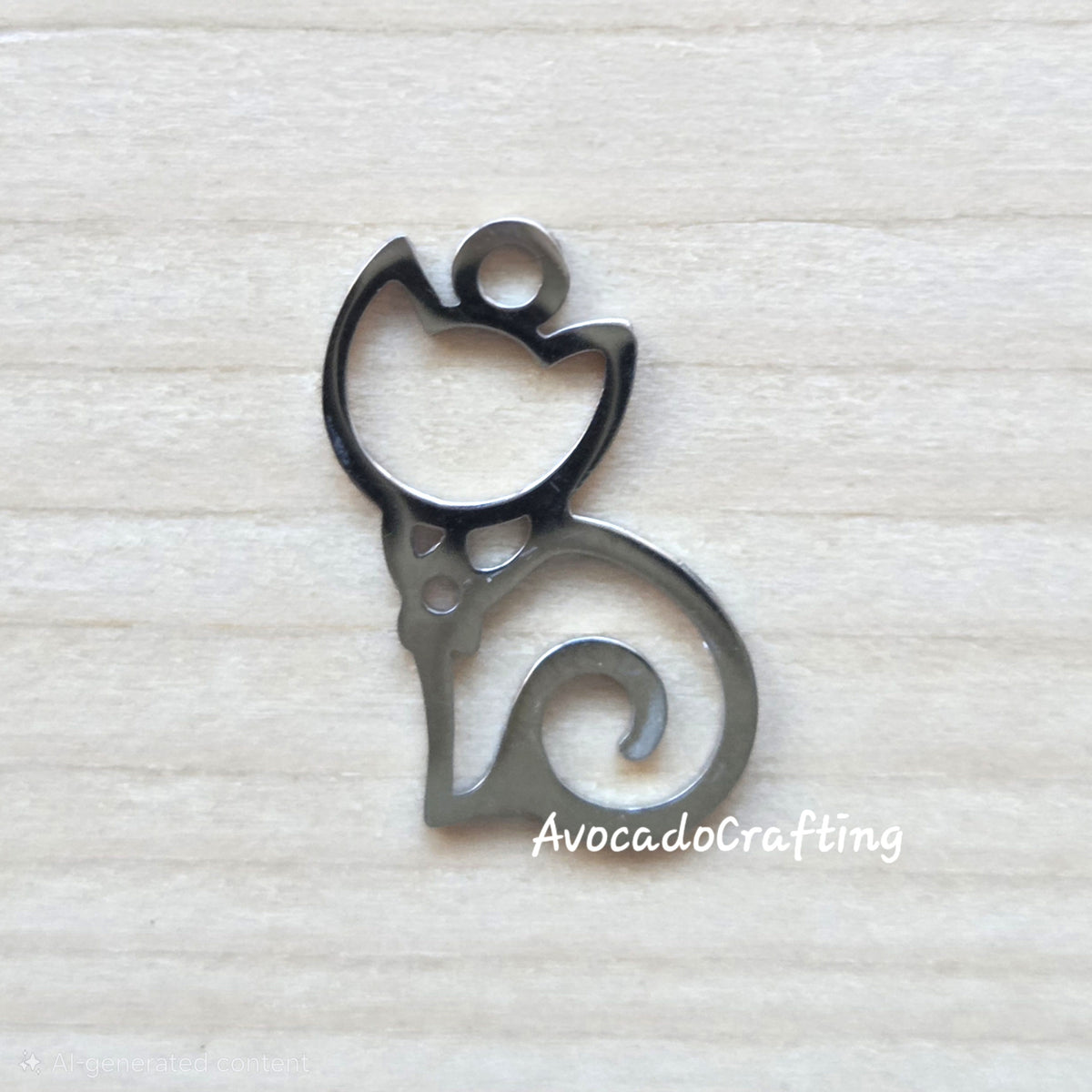 Cat & Paw Series / Stainless Steel / 4 pieces / Jewelry Making