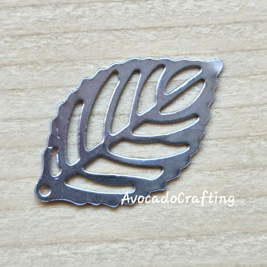 Fall Leaf / 304 Stainless Steel / 20 pieces / 24*14mm / Jewelry Making