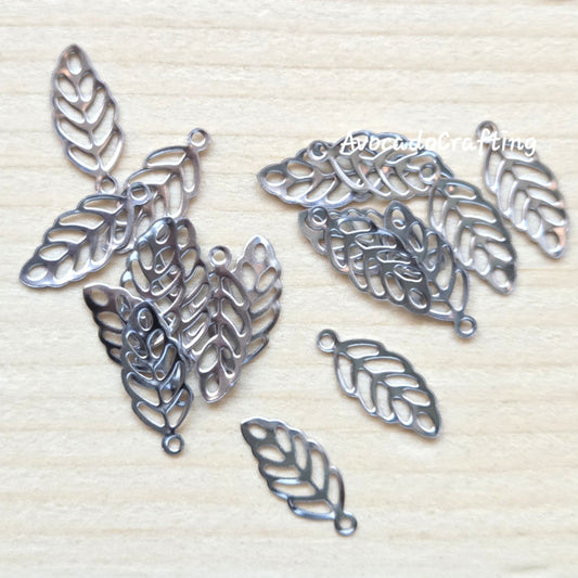 50 pieces // 316 Stainless Steel / Mini Leaf / 13*5mm / Jewelry Making