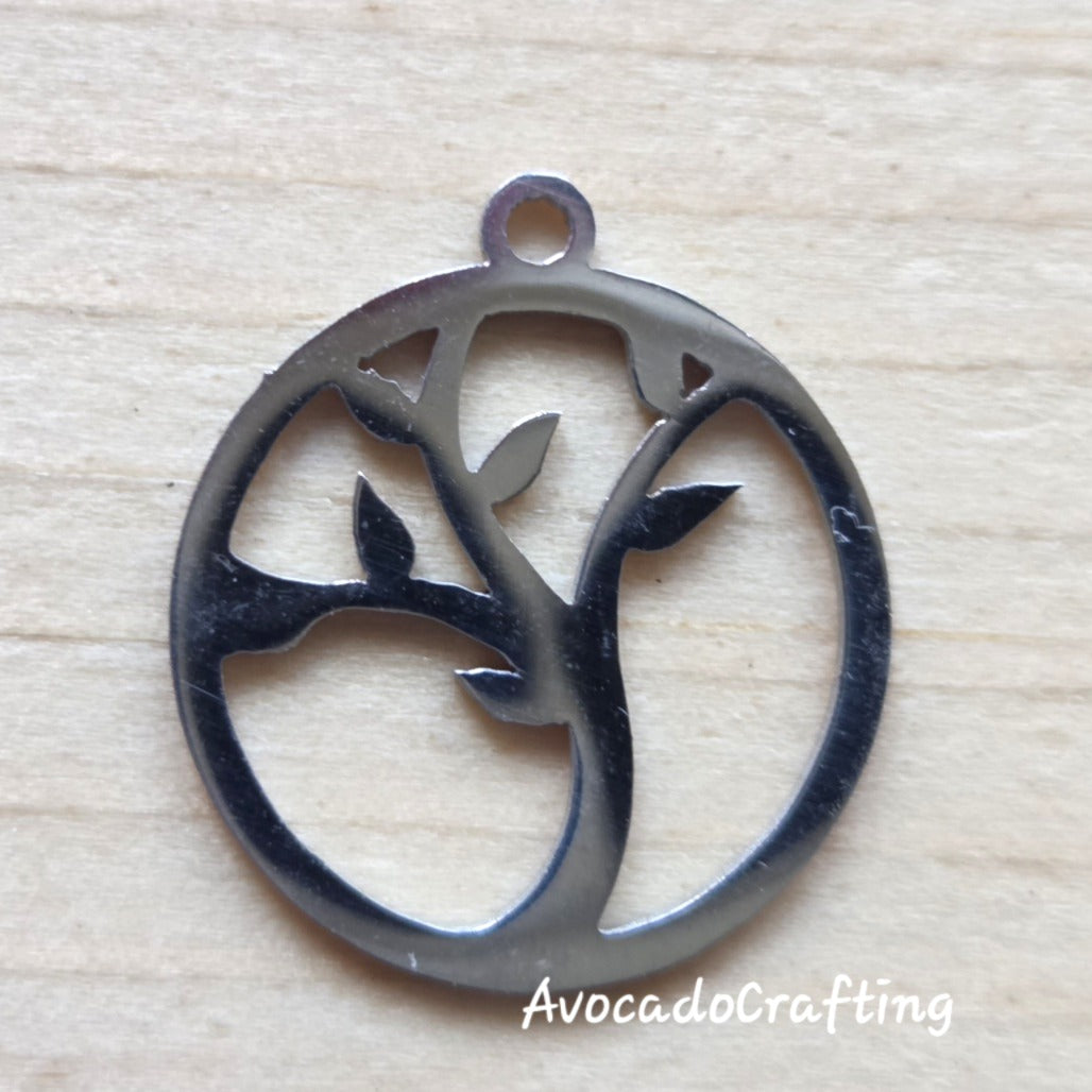Round Garden Series / Stainless Steel / 4 pieces / Jewelry Making
