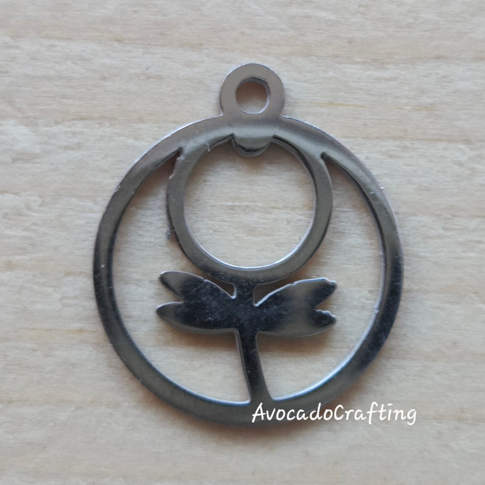 Round Garden Series / Stainless Steel / 4 pieces / Jewelry Making