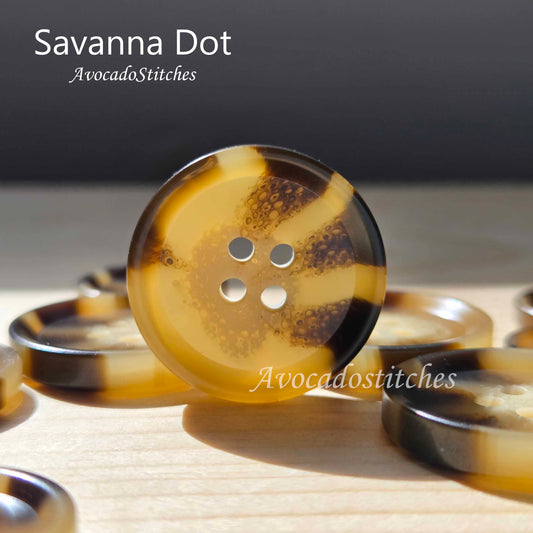 SAVANNA DOT Resin Buttons / 18-28mm / Sewing Buttons