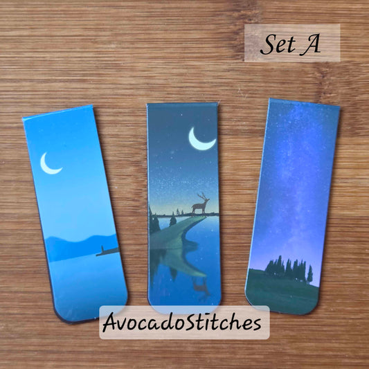 SERENITY NIGHT – 3 Pieces / Magnetic Bookmarks (exclusive)
