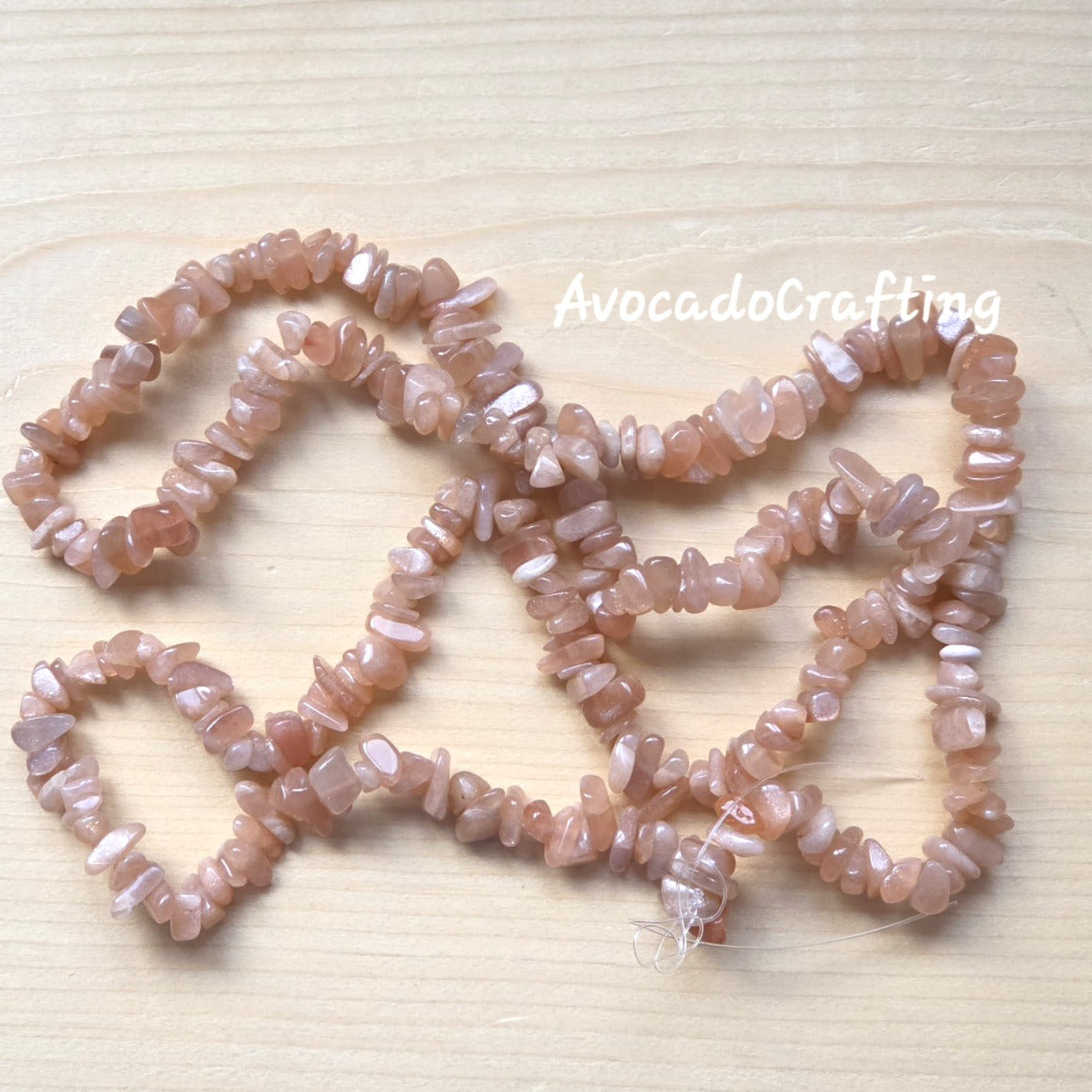 Natural Sunstone Chip Beads / Undyed Loose Beads / 5-8mm / 1 strand (31 inch) / Jewelry Making