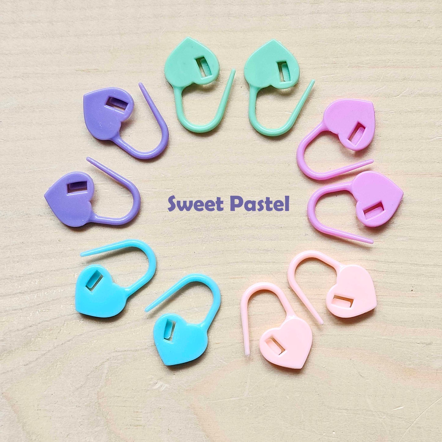 Heart Stitch Markers - 10 pcs - Knitting Stitch Markers / Crochet Stitch Markets