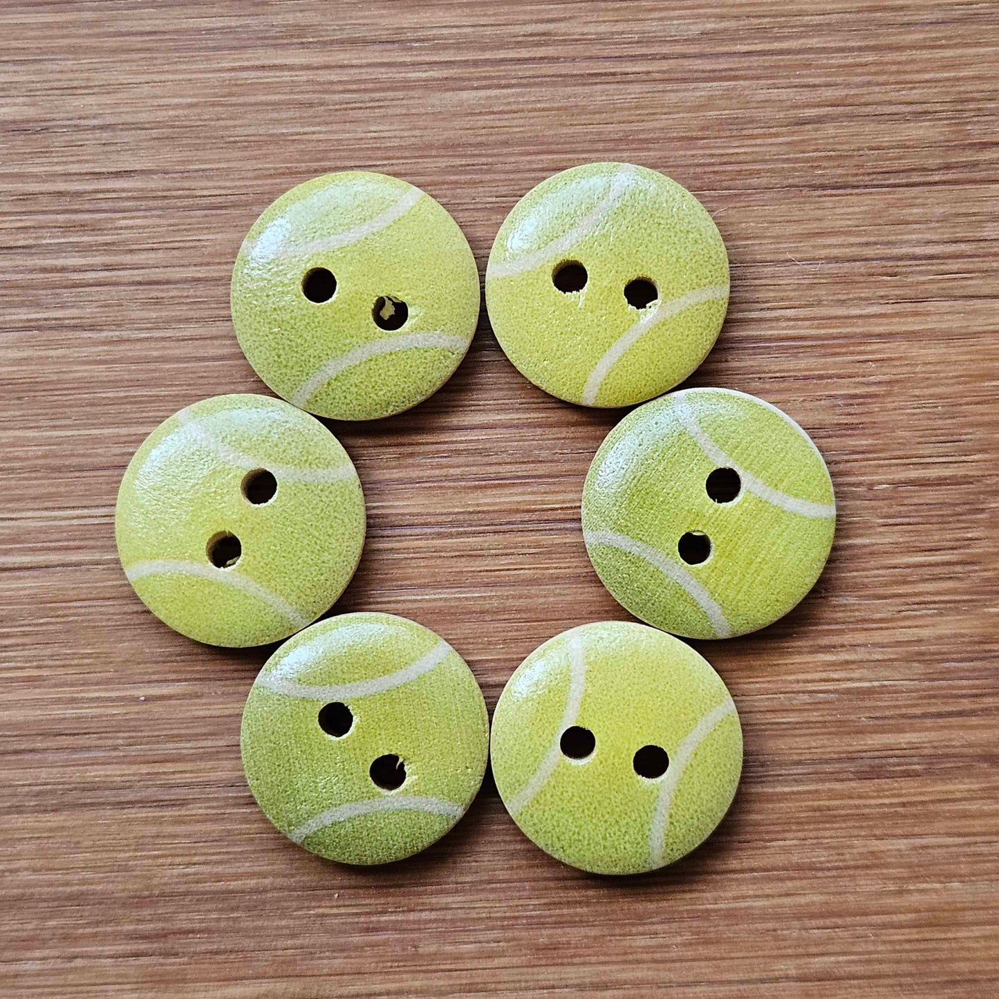 BALL GAMES / 15mm / Wooden Buttons / Sewing Buttons