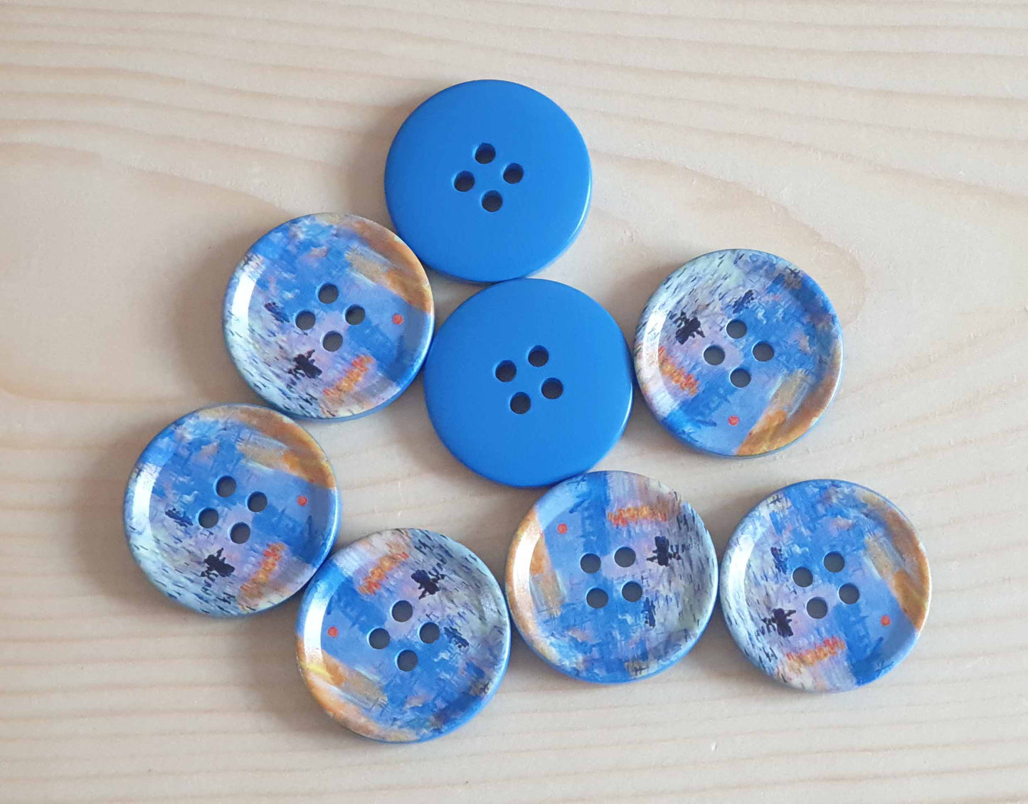 THE SUNSET / 30 mm / Resin Buttons / Sewing Buttons