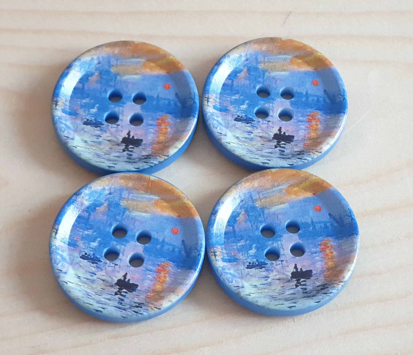 THE SUNSET / 30 mm / Resin Buttons / Sewing Buttons