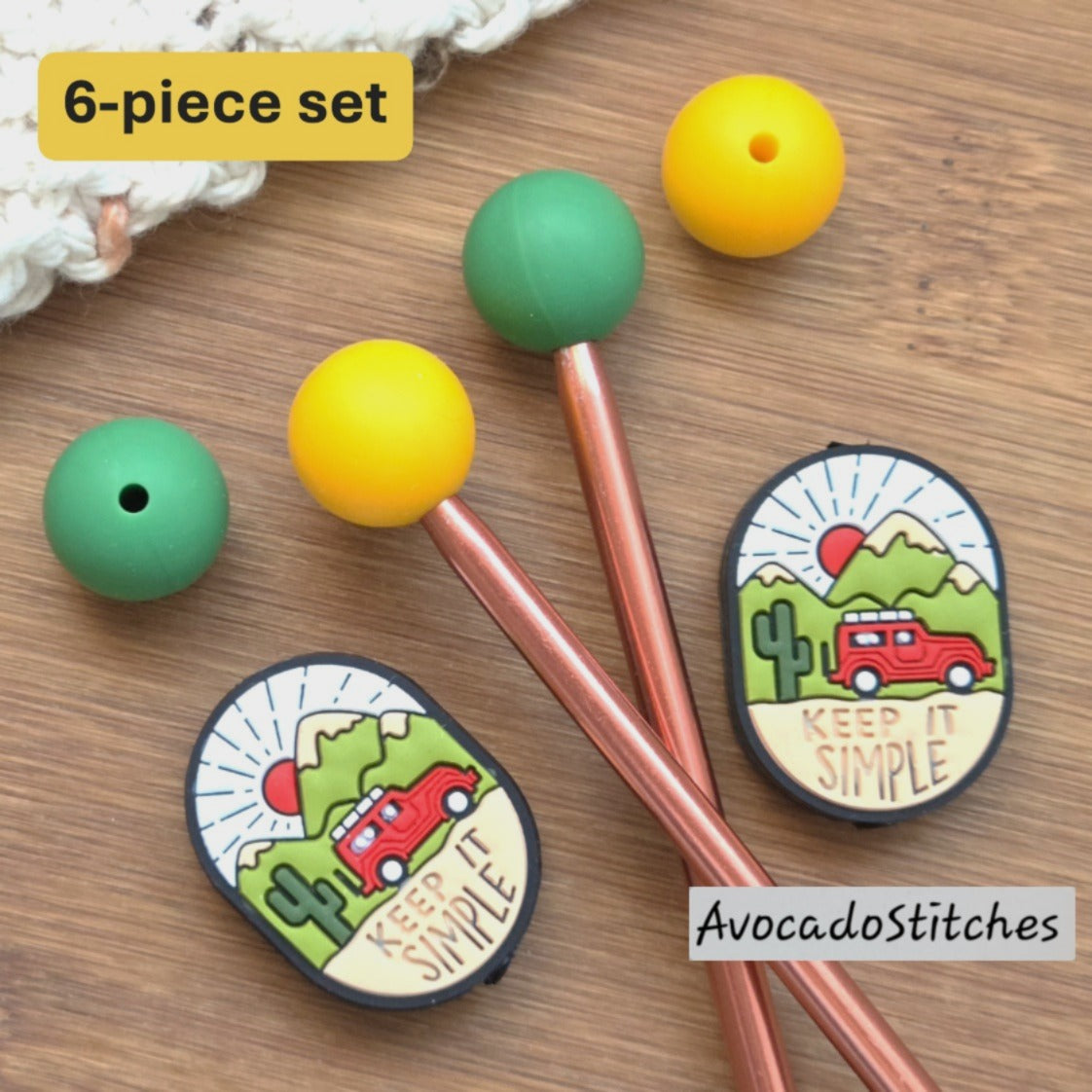 TRAVEL Stitch Stoppers / Knitting Needle Toppers / Point Protection / Notions