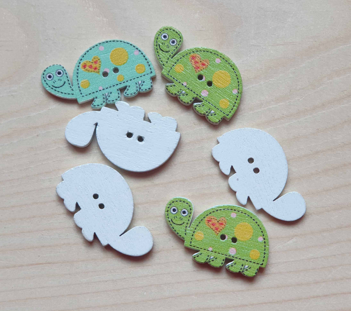 Clearance // TORTOISE / Wooden Buttons (Set of 8)