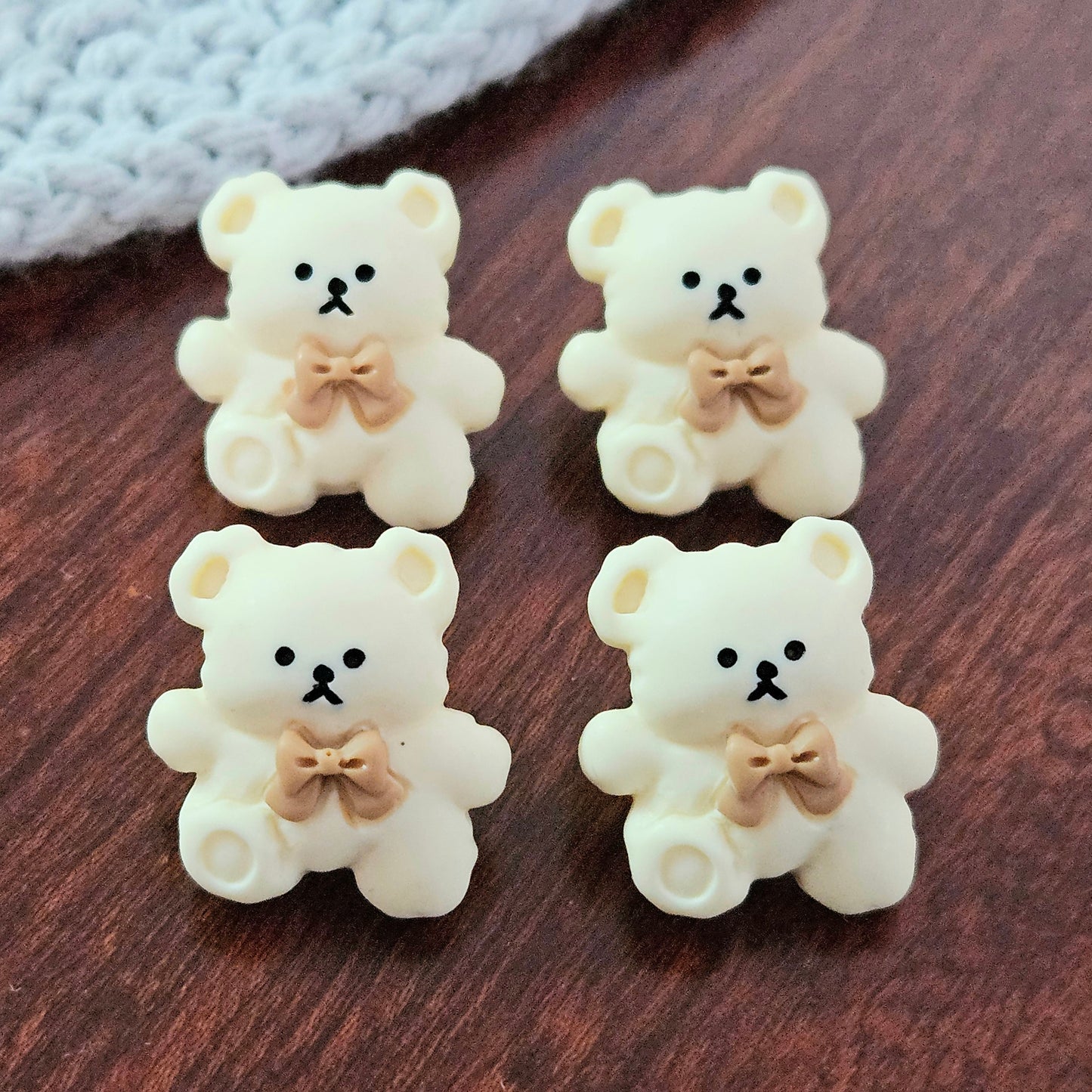 TEDDY BEAR / 17*19mm / 4 buttons / Resin Shank Buttons / Sewing Buttons