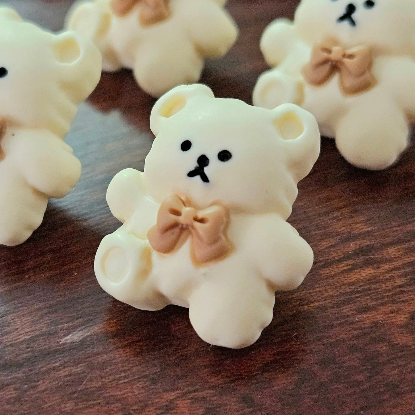 TEDDY BEAR / 17*19mm / 4 buttons / Resin Shank Buttons / Sewing Buttons