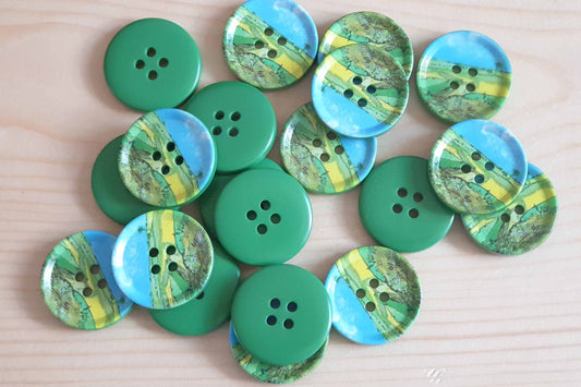 THE PRAIRIES / 22-30 mm / Resin Buttons / Sewing Buttons