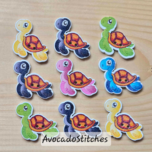 TORTOISE / 30*28mm / 8  buttons / Wooden Buttons / Sewing Buttons